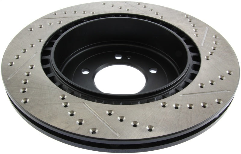 Stoptech 127.46075R StopTech Slotted & Drilled Sport Brake Rotor