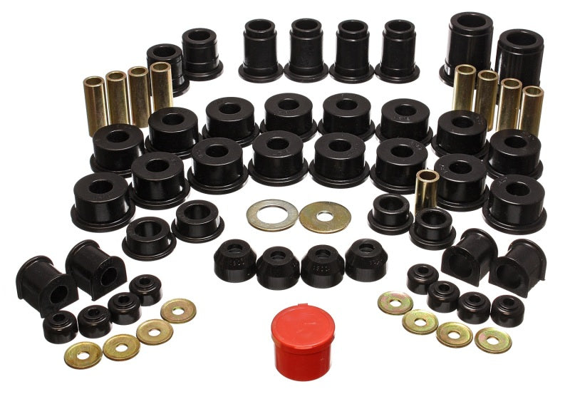 Energy Suspension 8.18103G 90-95 Toyota 4 Runner 2WD/4WD Black Hyper-Flex Master Bushing Set