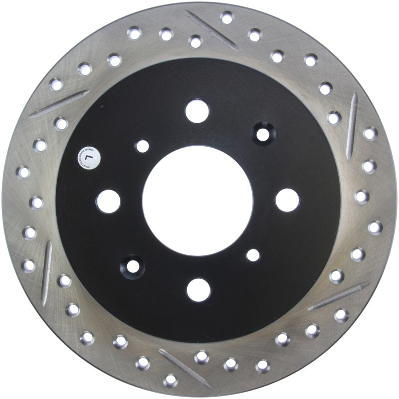 Stoptech 127.40017L StopTech 90-96 Acura Integra / 97-01 Integra (Exc. Type R) Slotted & Drilled Left Rear Rotor