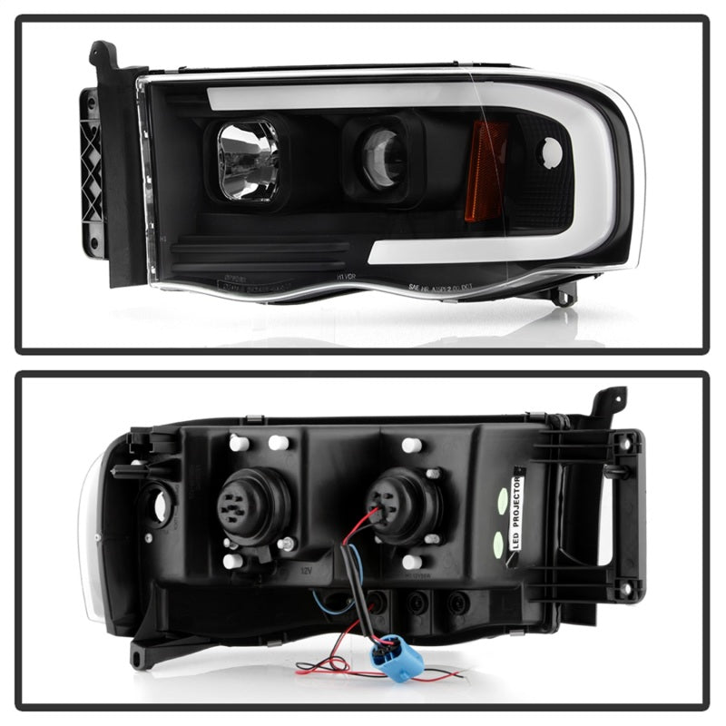 SPYDER 5088079 Spyder Dodge RAM 1500 02-05/RAM 2500/3500 03-05 High-Power LED Headlights - Black PRO-YD-DR02V2PL-BK