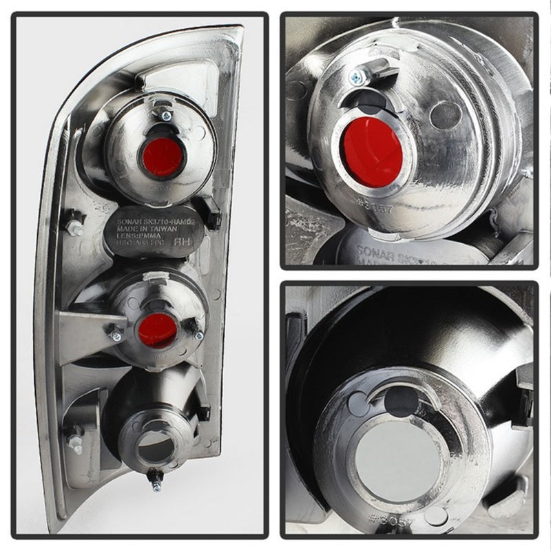 SPYDER 5078100 Spyder Dodge RAM 02-06 1500/RAM 2500/3500 03-06 Euro Style Tail Lights Black Smoke ALT-YD-DRAM02-BSM