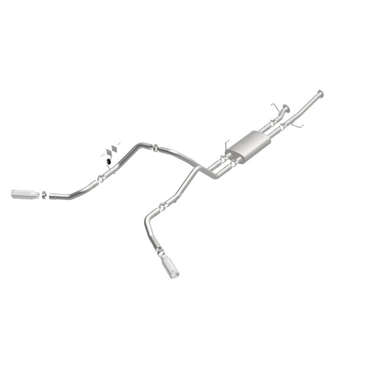 Magnaflow 19232 MagnaFlow Cat-Back 10-15 Toyota Tundra SC LB / CC SB 4.6L/5.7L V8 SS 2.5 Dual Split Rear 4in Tip