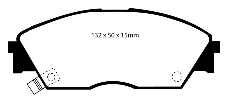 EBC DP4706R 90-92 Honda Civic CRX 1.6 Si Yellowstuff Front Brake Pads