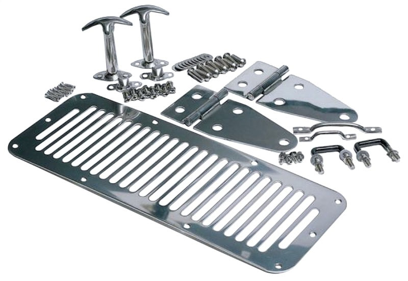 Rampage 7499 1978-1983 Jeep CJ5 Hood Set - Stainless
