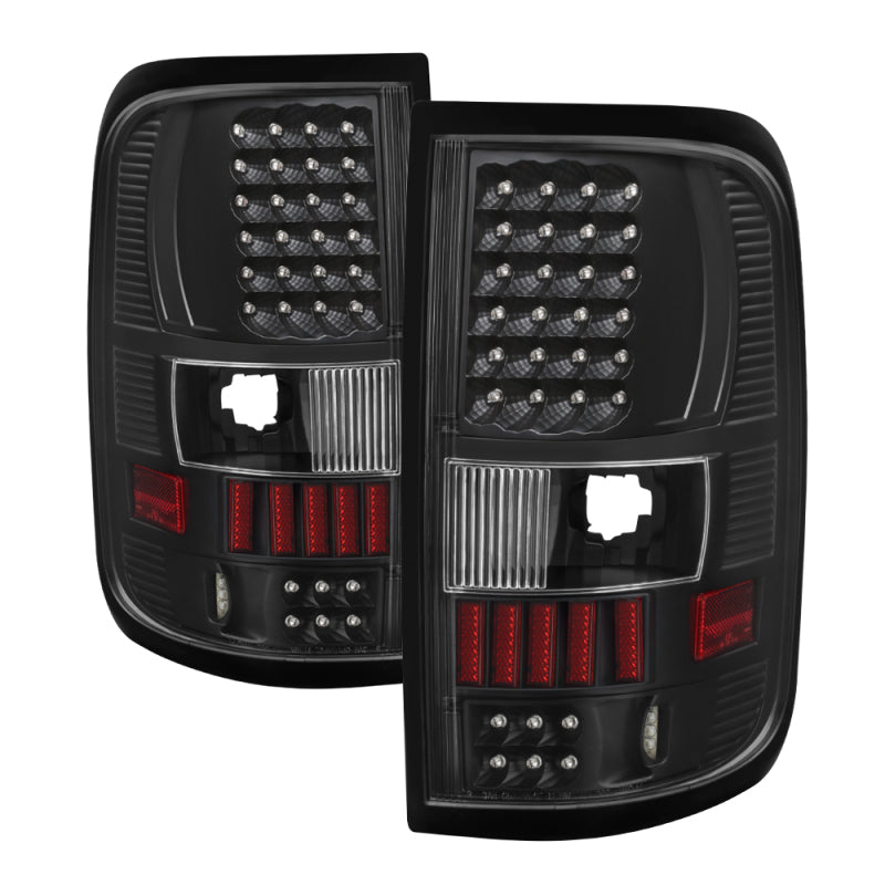 SPYDER 5012890 Xtune Ford F150 Styleside 04-08 (Not Fit Heritage & SVT) LED Tail Lights Black ALT-ON-FF15004-LED-BK