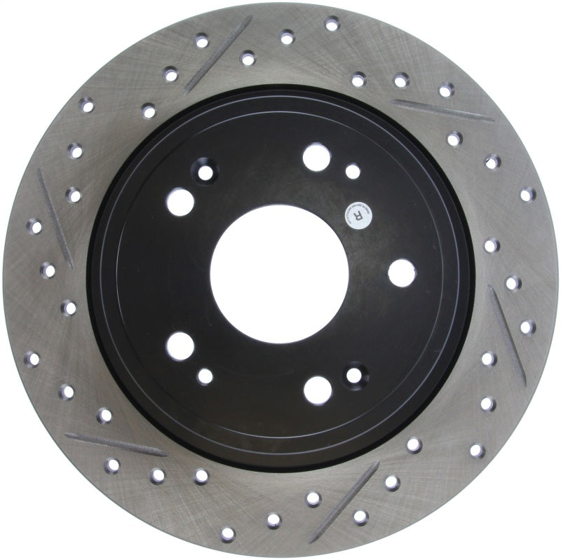 Stoptech 127.40068R StopTech 09-10 Acura TSX / 08-10 Honda Accord Coupe/05-10 Sedan Right Rear Slotted & Drilled Rotor