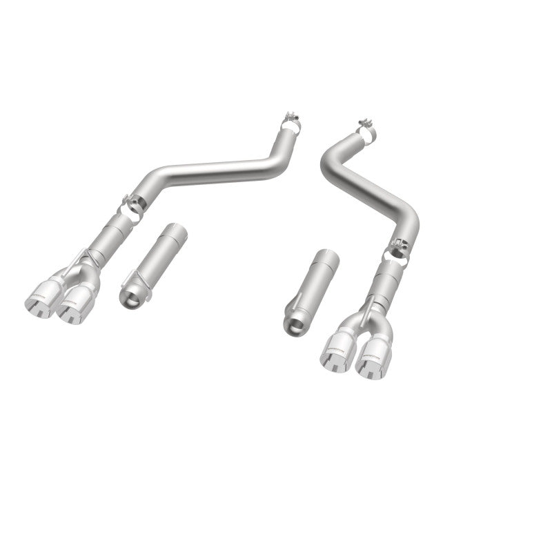 Magnaflow 19206 MagnaFlow Axle-Back, SS, 3in, Quad Split Rear 3.5 Tips 2015 Dodge Challenger incl SRT Hellcat