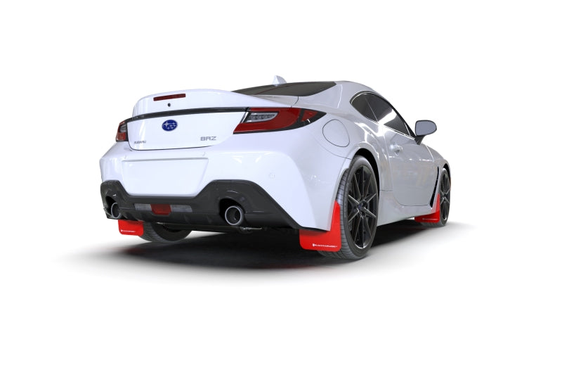 Rally Armor MF99-UR-RD-BLK 2022+ Subaru BRZ / 2022+ Toyota GR86 Red UR Mud Flap w/ Black Logo