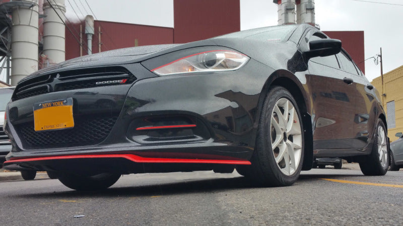 Rally Armor MF39-UR-BLK/RD 13-16 Dodge Dart Black UR Mud Flap w/ Red Logo