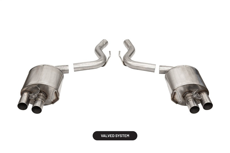 CORSA Performance 21098 Corsa 2015-2020 Ford Mustang GT350/R 5.2L V8 Dual Rear Axle-Back- Stainless Dual Rear Exit