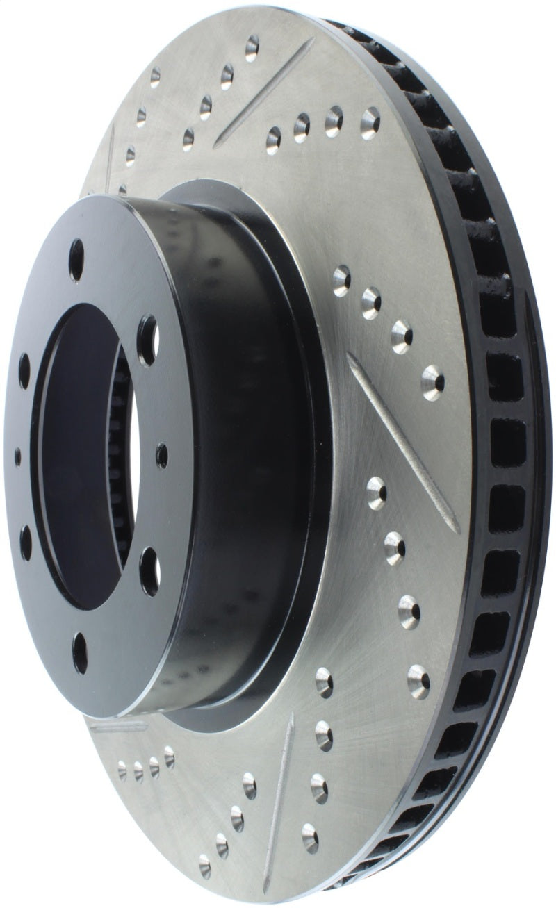 Stoptech 127.44129R StopTech 07-08 Toyota FJ Cruiser / 05-08 Tacoma (6 lug) / 03-08 4 Runner (319mm disc) SportStop Slo
