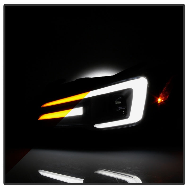 SPYDER 5088086 Spyder Subaru Impreza WRX 15-20 Halogen Model Projector Headlights - Black PRO-YD-SWRX15SI-SBSEQ-BK