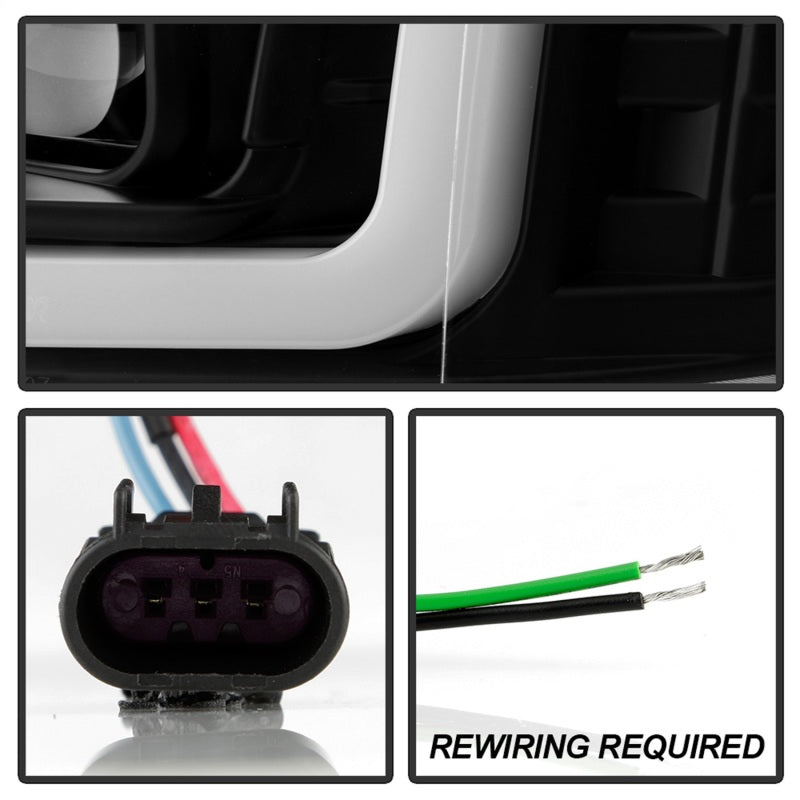 SPYDER 5088260 Spyder GMC Yukon 07-14/Denali 07-14 /XL 07-14 V2 Projector Headlights - Black PRO-YD-GY07V2SI-BK