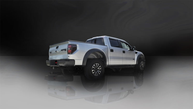 CORSA Performance 14387BLK Corsa 2011-2014 Ford F-150 Raptor 6.2L V8 Black Sport Cat-Back Exhaust