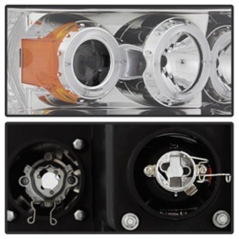SPYDER 5009982 Spyder Dodge RAM 1500 02-05/RAM 2500 03-05 Projector Headlights LED Halo LED Chrm PRO-YD-DR02-HL-C