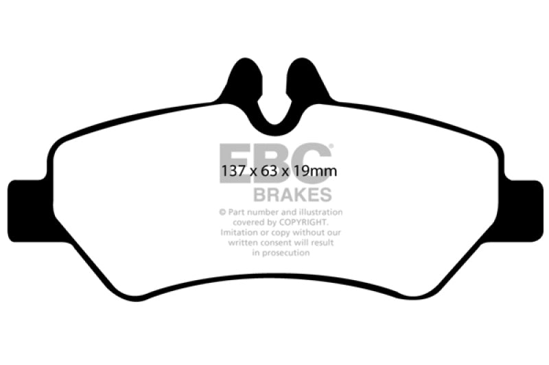 EBC DP61927 07+ Dodge Sprinter 2500 Greenstuff Rear Brake Pads
