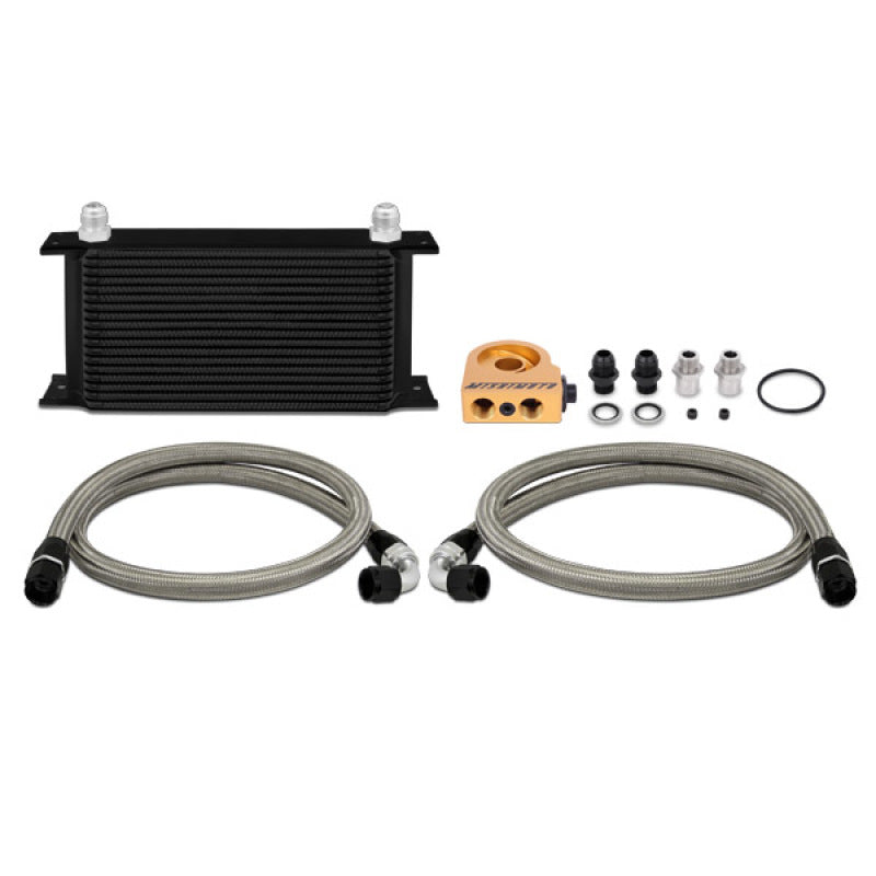 Mishimoto MMOC-ULTBK Universal 19 RowThermostatic Oil Cooler Kit - Black