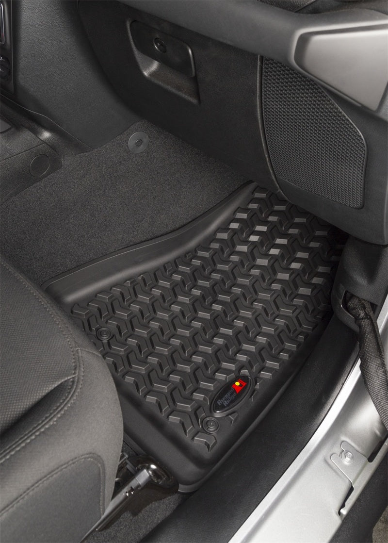 Rugged Ridge 12987.43 Floor Liner Kit Black F/R 18-20 Jeep Wrangler JL 2Dr
