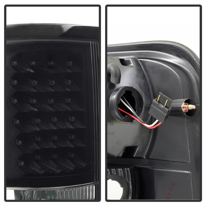 SPYDER 5012890 Xtune Ford F150 Styleside 04-08 (Not Fit Heritage & SVT) LED Tail Lights Black ALT-ON-FF15004-LED-BK
