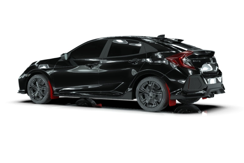 Rally Armor MF51-UR-RD/BLK 17-21 Honda Civic Sport & Touring (Hatch) Red UR Mud Flap w/ Black Logo