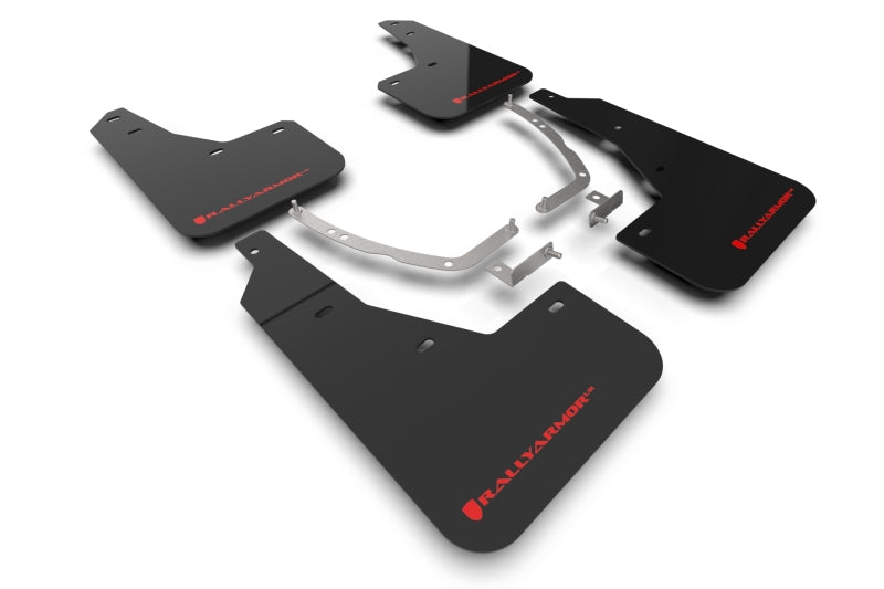 Rally Armor MF87-UR-BLK-RD 2022 Hyundai Ioniq 5 Black Mud Flap w/ Red Logo