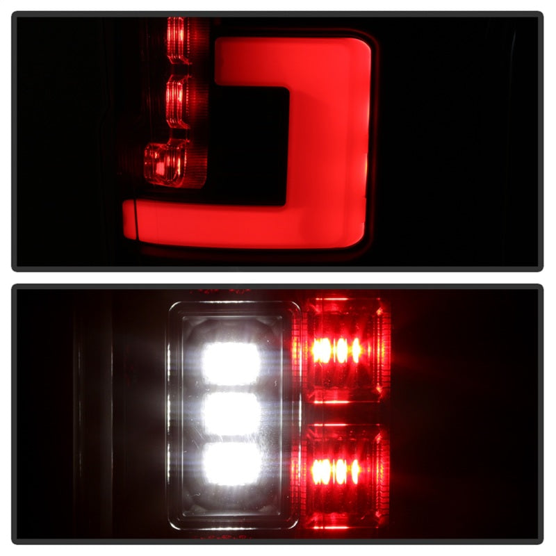 SPYDER 5085610 Spyder 17-18 Ford F250 (w/Blind Spot Sens./LED Model Only) LED Tail Lights-Blk ALT-YD-FS17BS-LED-BK