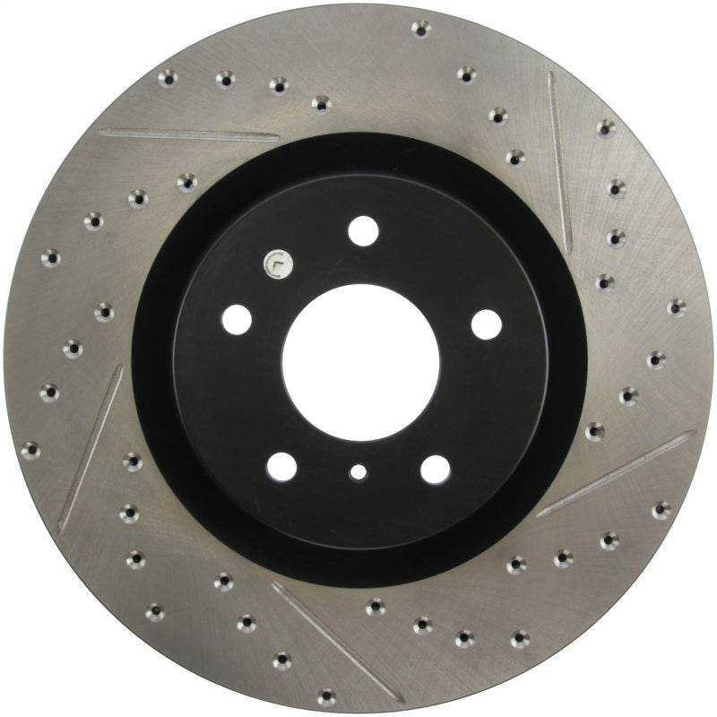 Stoptech 127.42076L StopTech Slotted & Drilled Sport Brake Rotor