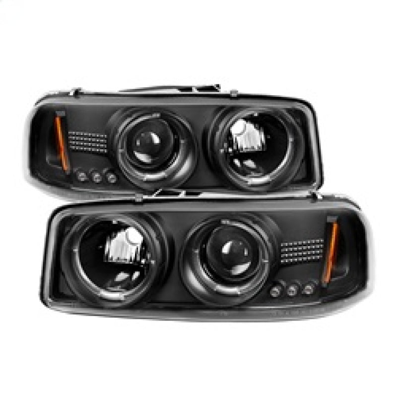 SPYDER 5009357 Spyder GMC Sierra 1500/2500/3500 99-06 Projector Headlights LED Halo LED Black PRO-YD-CDE00-HL-BK