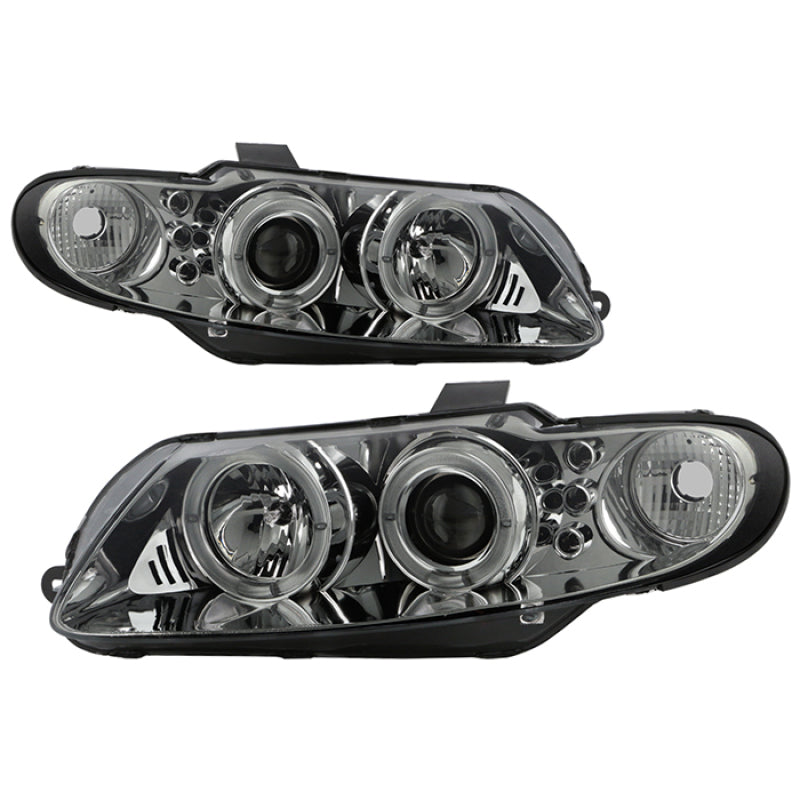 SPYDER 5034007 Spyder Pontiac GTO 04-06 Projector Headlights LED Halo LED Smoke High H1 Low H1 PRO-YD-PGTO04-HL-SM