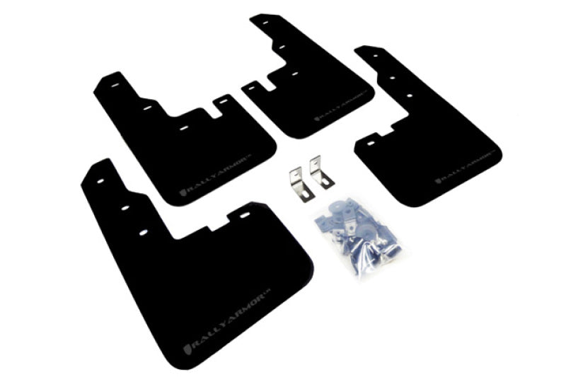 Rally Armor MF44-UR-BLK/GRY 16-18 Toyota RAV4 Black UR Mud Flap w/ Grey Logo