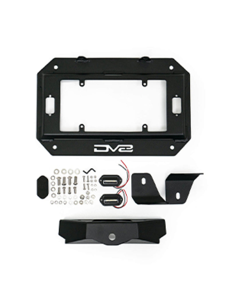 DV8 Offroad TSJL-03 18-22 Jeep Wrangler JL Spare Tire Delete Kit w/Light Mounts