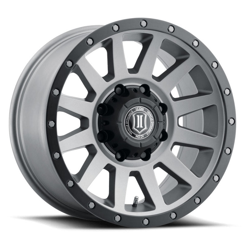 ICON 2018908152TT Compression HD 18x9 8x170 6mm Offset 5.25in BS Titanium Wheel