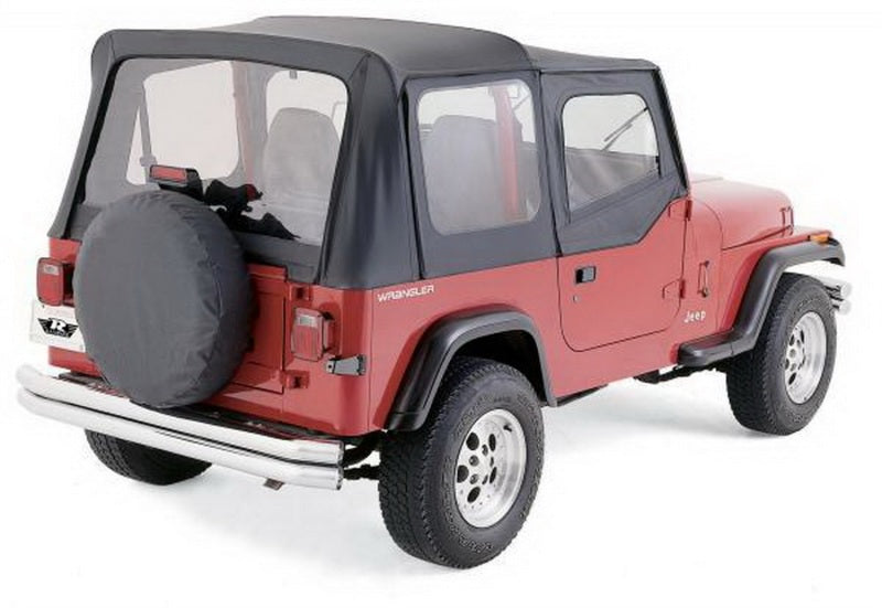 Rampage 99615 1988-1995 Jeep Wrangler(YJ) OEM Replacement Top - Black Denim