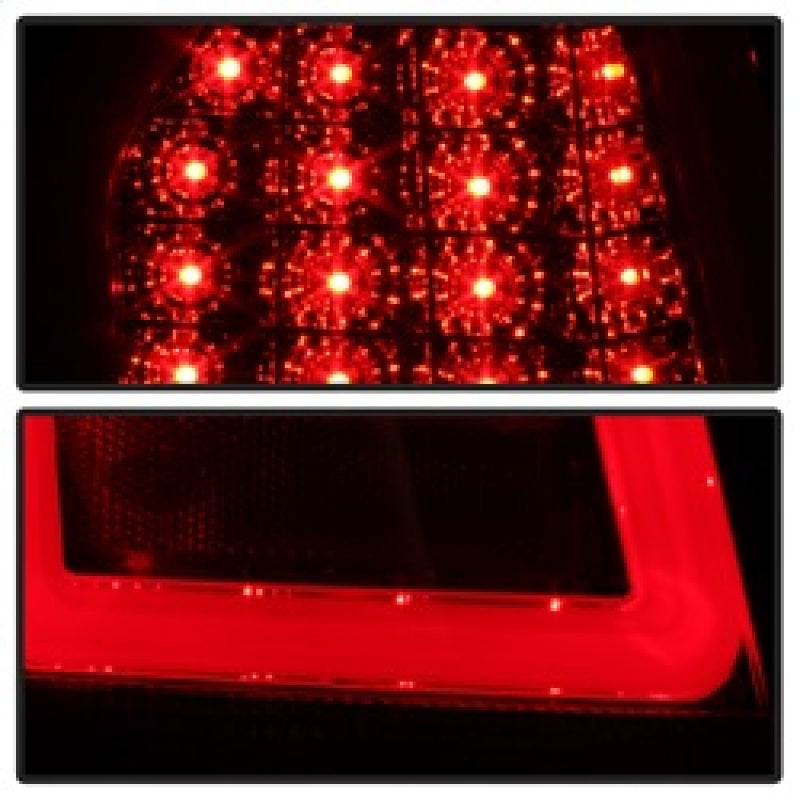 SPYDER 5083395 Spyder Chrysler 300C 08-10 V2 Light Bar LED Tail Lights - Red Clear ALT-YD-C308V2-LED-RC
