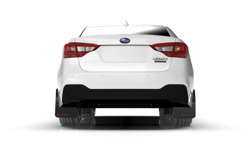 Rally Armor MF64-UR-BLK/RD 20-22 Subaru Legacy Black UR Mud Flap w/ Red Logo