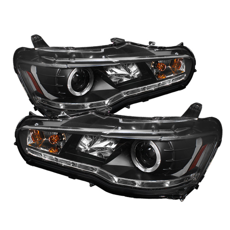 SPYDER 5042231 Spyder Mitsubishi Lancer/EVO-10 08-14 Projector Xenon/HID- LED Halo DRL Blk PRO-YD-ML08-HID-DRL-BK