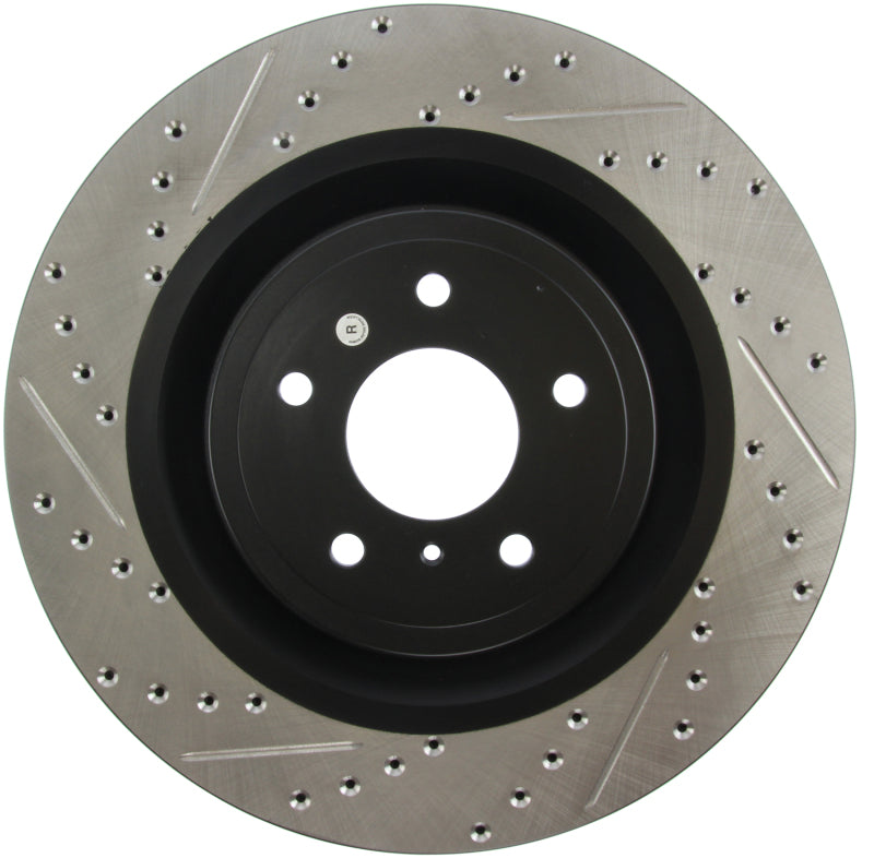 Stoptech 127.42100R StopTech Infiniti G37 / Nissan 370Z SportStop Slotted & Drilled Front Right Rotor