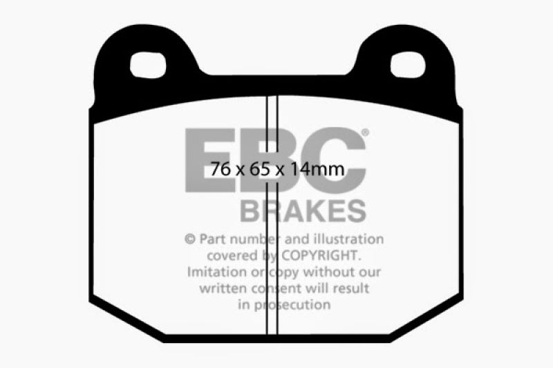 EBC DP51538NDX 99-03 Mitsubishi Lancer Evolution 2.0 Turbo Bluestuff Rear Brake Pads