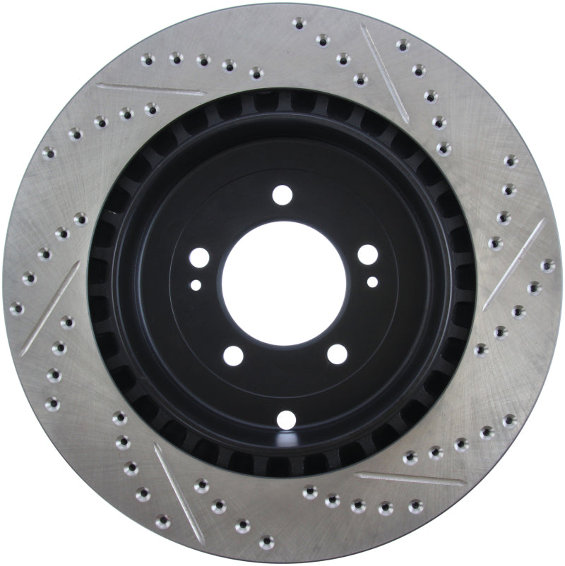 Stoptech 127.46075R StopTech Slotted & Drilled Sport Brake Rotor