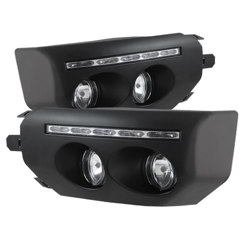 SPYDER 5075161 Spyder Toyota FJ Cruiser 07-14 Fog Lights With LED Daytime Running Lights w/swch Blk FL-DRL-TFJ07-BK