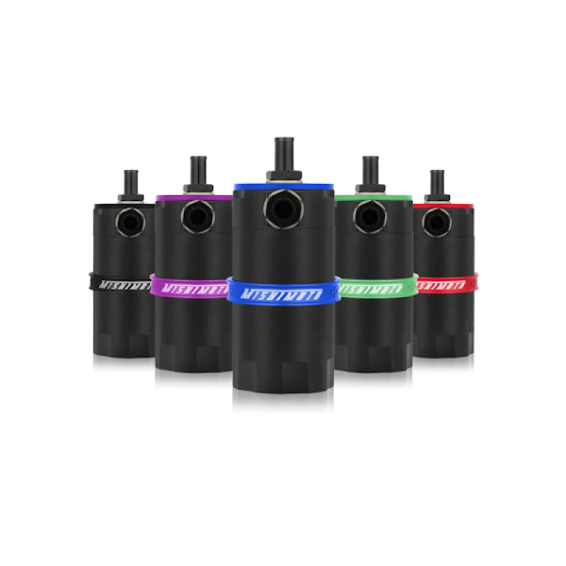 Mishimoto MMBCC-UNI-BK Universal Baffled Oil Catch Can - Black