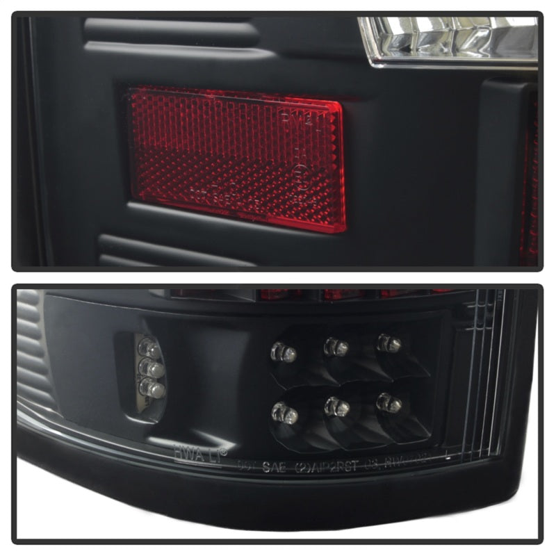 SPYDER 5012890 Xtune Ford F150 Styleside 04-08 (Not Fit Heritage & SVT) LED Tail Lights Black ALT-ON-FF15004-LED-BK