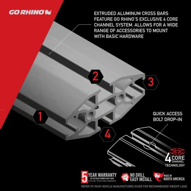 Go Rhino 5935075T SRM 500 Roof Rack - 75in
