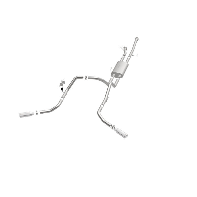 Magnaflow 19232 MagnaFlow Cat-Back 10-15 Toyota Tundra SC LB / CC SB 4.6L/5.7L V8 SS 2.5 Dual Split Rear 4in Tip