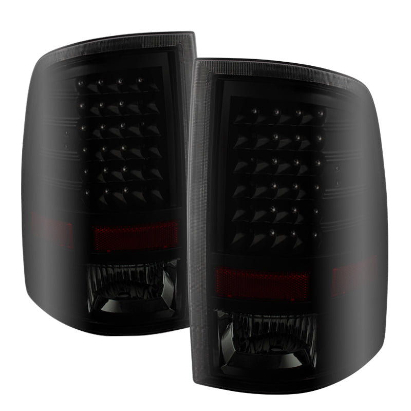 SPYDER 9025617 Xtune Dodge RAM 1500 09-14 LED Tail Lights Incandescent Model Only Black Smoke ALT-JH-DR09-LED-BKSM