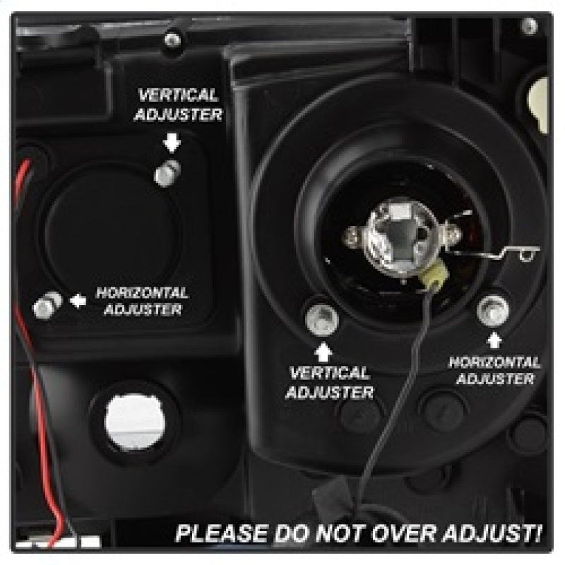 SPYDER 5084514 Spyder Toyota Tacoma 05-11 Projector Headlights - Light Bar DRL - Black PRO-YD-TT05V2-LB-BK