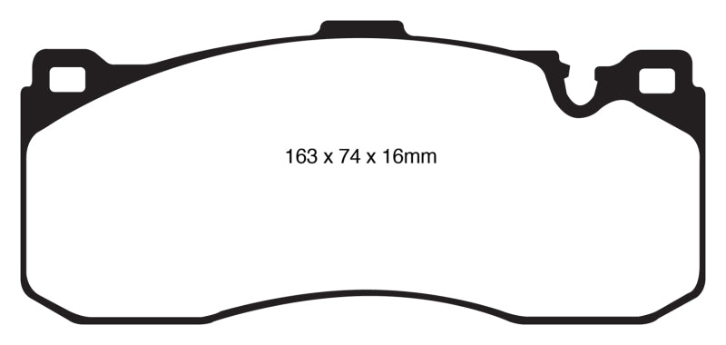 EBC DP41995R 08-10 BMW 135 3.0 Twin Turbo Yellowstuff Front Brake Pads