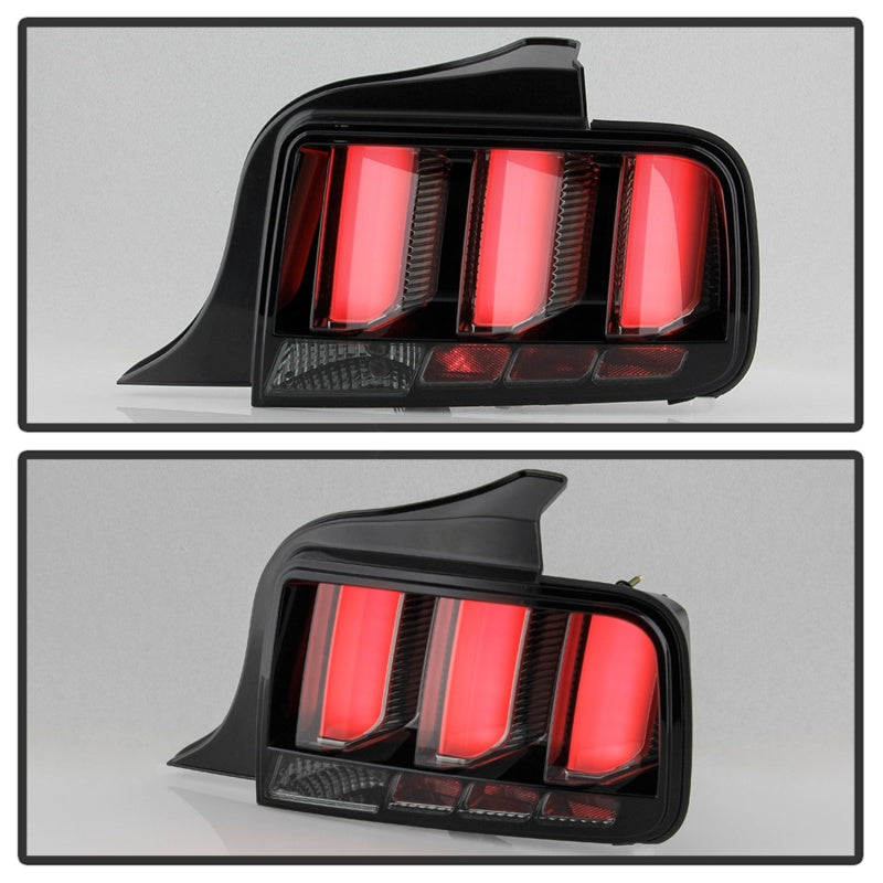 SPYDER 5086709 Spyder 05-09 Ford Mustang (White Light Bar) LED Tail Lights - Smoke ALT-YD-FM05V3-LED-SM