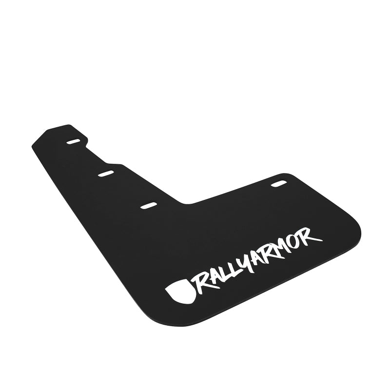Rally Armor MF32-UR-BLK/WH-X 15-21 Subaru WRX & STI Black Mud Flap White Altered Font Logo