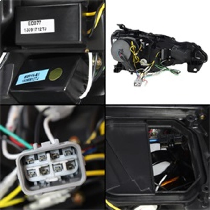 SPYDER 5075475 Spyder Subaru BRZ 12-14 Projector Headlights- DRL LED Black PRO-YD-SUBRZ12-BK